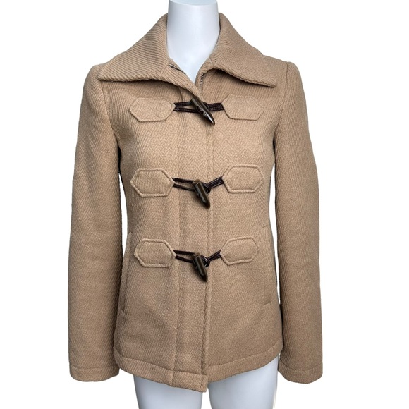 Ann Taylor Wool Blend Toggle Closure Vintage Style Coat XS - Picture 1 of 7